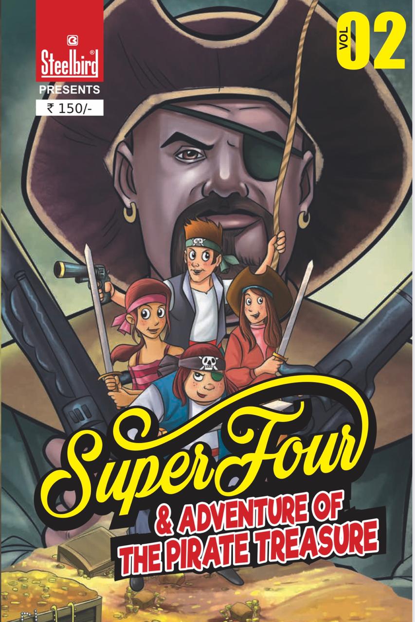 COMIC BOOK SUPER FOUR AND ADVENTURE OF THE PIRATE TREASURE